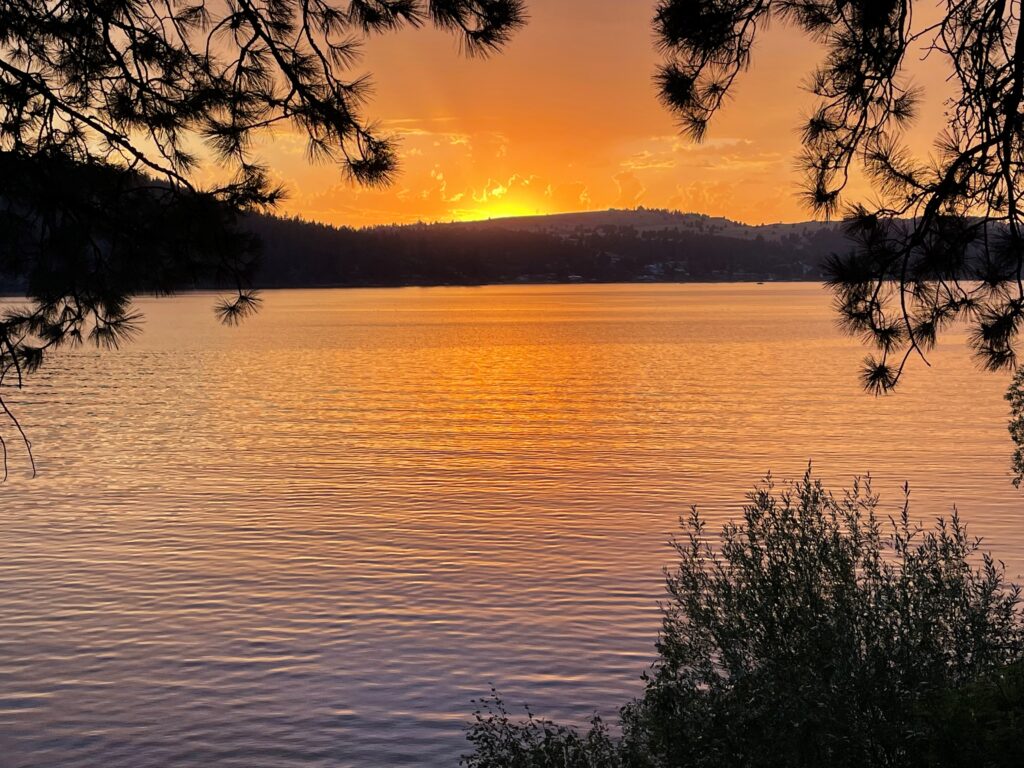 lake Sunset lake Sunset